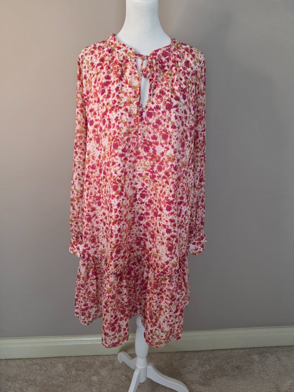 J Crew Factory Raglan Crinkle Mini Dress Size Med - Picture 7 of 12